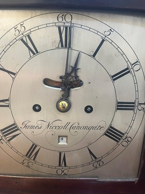 Lot 34 - A George III mahogany cased bracket clock