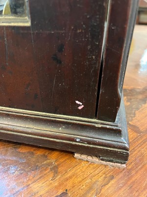 Lot 34 - A George III mahogany cased bracket clock