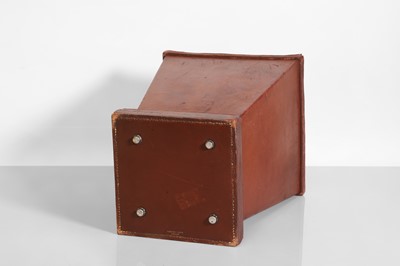 Lot 172 - A leather wastepaper basket