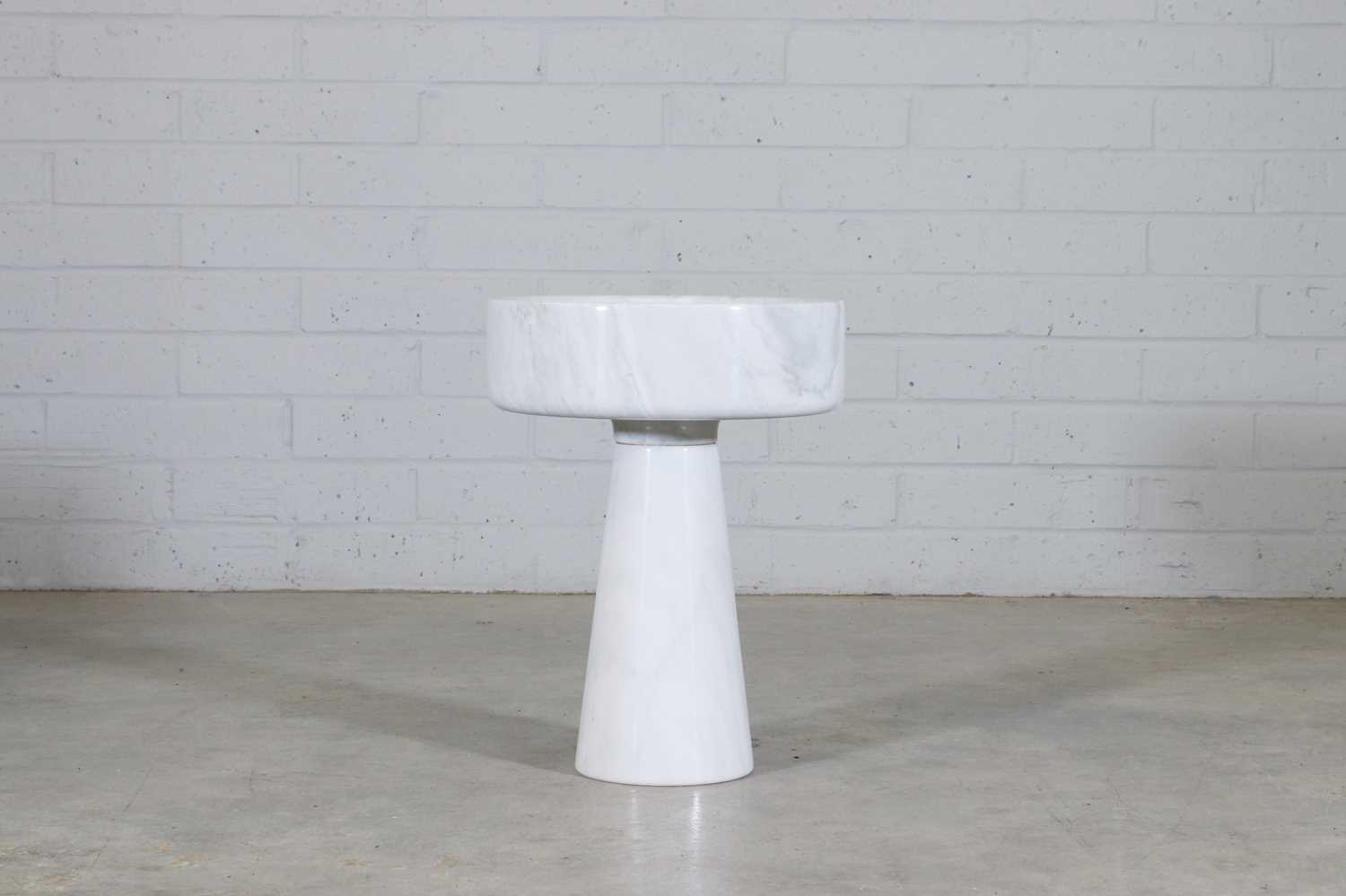 Lot 275 - An Italian modernist white Carrara marble planter