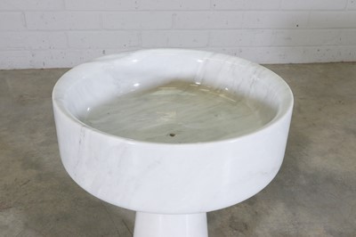 Lot 275 - An Italian modernist white Carrara marble planter