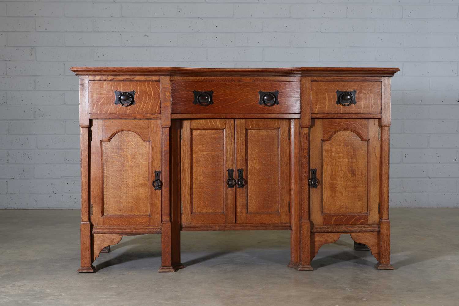 Lot 108 - A European Jugendstil oak dresser