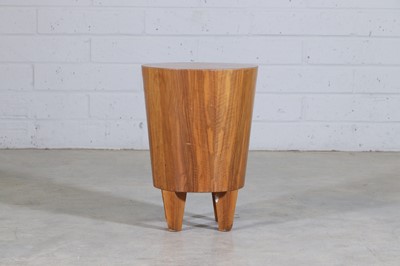 Lot 71 - A walnut stool