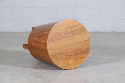 Lot 71 - A walnut stool