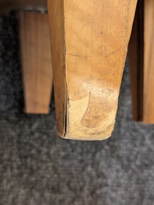 Lot 71 - A walnut stool