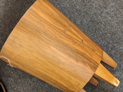 Lot 71 - A walnut stool