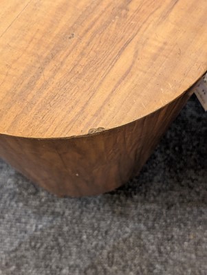 Lot 71 - A walnut stool