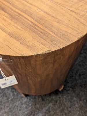 Lot 71 - A walnut stool