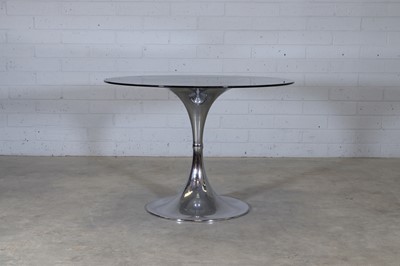 Lot 68 - An Italian chromed 'Tulip' table