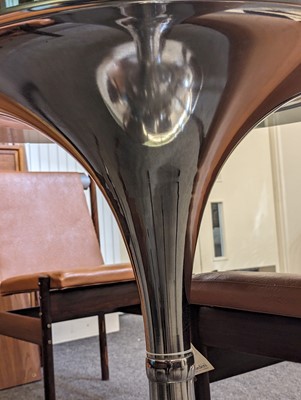 Lot 68 - An Italian chromed 'Tulip' table