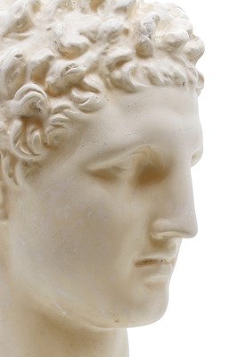 Lot 223 - A painted plaster bust