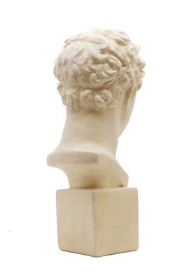 Lot 223 - A painted plaster bust