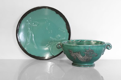 Lot 119 - A Gustavsberg 'Argenta' stoneware bowl