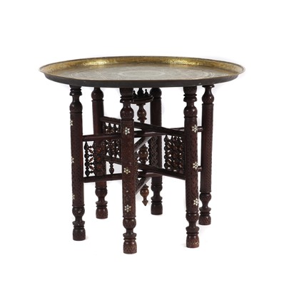 Lot 387 - A Moorish occasional table