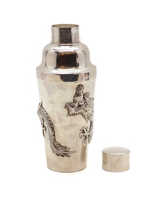 Lot 14 - A Chinese silver cocktail shaker