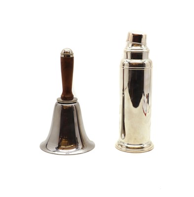 Lot 13 - Two silver plated cocktail shakers