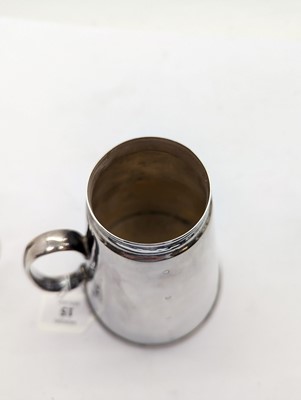 Lot 15 - A silver plated cocktail shaker