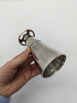 Lot 15 - A silver plated cocktail shaker