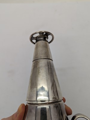 Lot 15 - A silver plated cocktail shaker