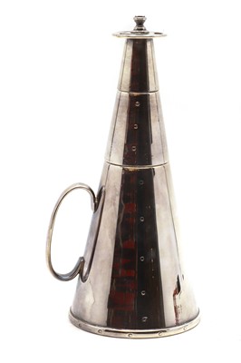 Lot 15 - A silver plated cocktail shaker