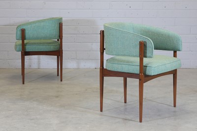 Lot 227 - A pair of Brazilian Ipé wood armchairs