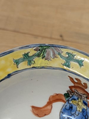 Lot 175 - A pair of Chinese famille verte vases and covers