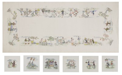 Lot 267 - A collection of Chinese gouache paintings