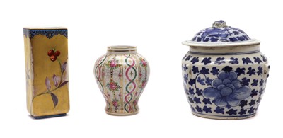Lot 77 - A Sevres style porcelain jar