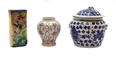 Lot 77 - A Sevres style porcelain jar