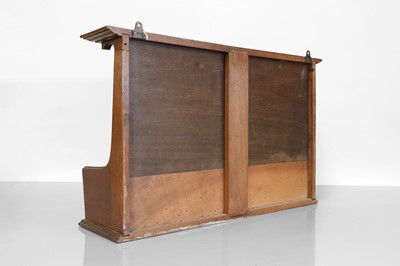 Lot 114 - An Art Nouveau walnut wall cabinet