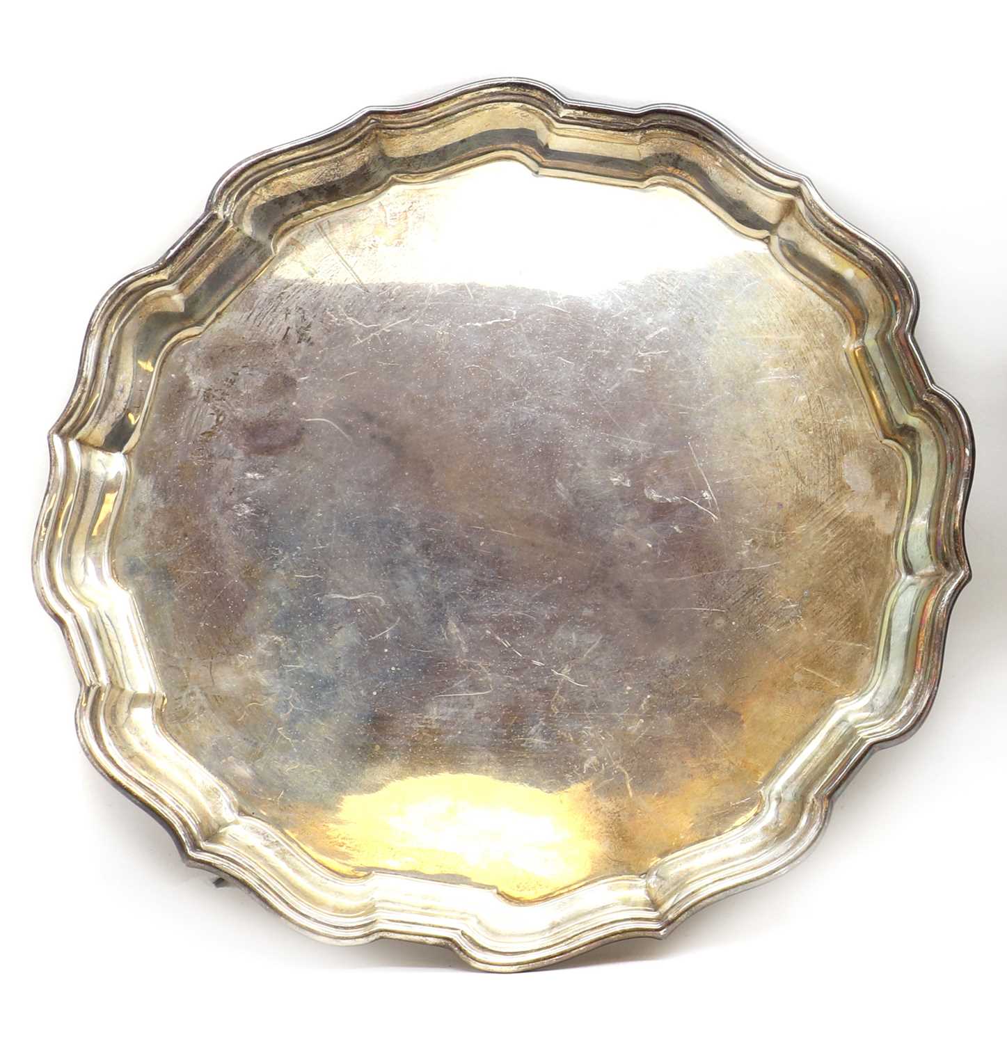 Lot 38 - A North American silver salver