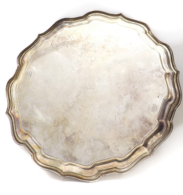 Lot 38 - A North American silver salver