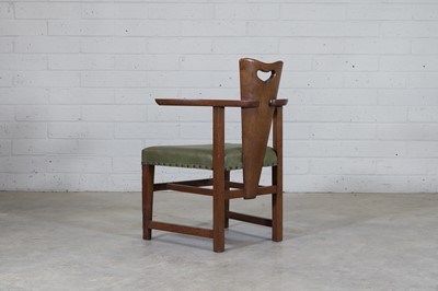 Lot 96 - An Arts and Crafts 'Abingwood' oak armchair