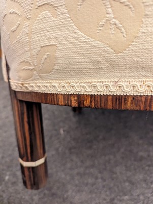 Lot 161 - A pair of French Art Deco Macassar and ivory tub chairs