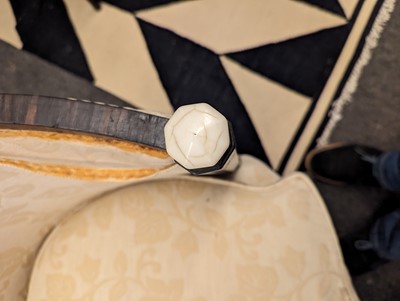 Lot 161 - A pair of French Art Deco Macassar and ivory tub chairs