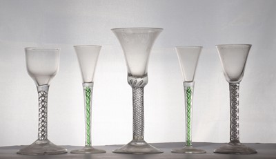Lot 207 - A group of three wine glasses