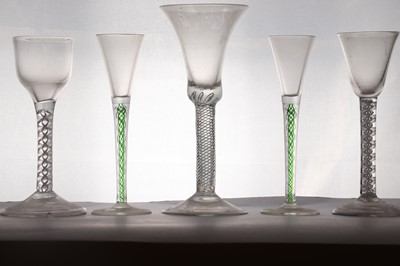 Lot 207 - A group of three wine glasses