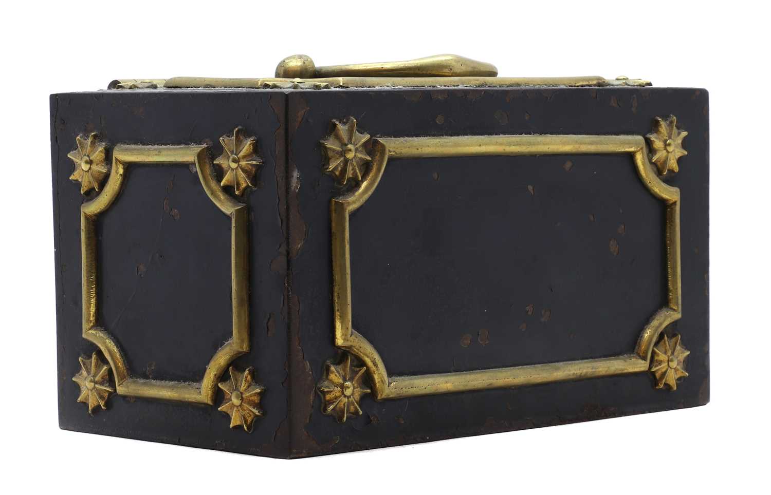 Lot 240 - A small strong box