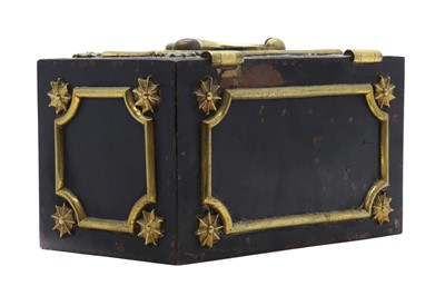 Lot 240 - A small strong box