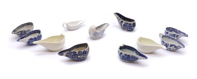 Lot 193 - A collection of pottery pap boats