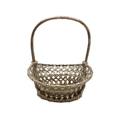 Lot 53 - A base metal basket