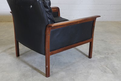 Lot 230 - A pair of Danish rosewood and leather chairs