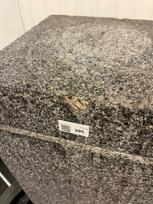 Lot 395 - A pair of imitation granite scagliola plinths