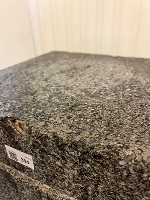 Lot 395 - A pair of imitation granite scagliola plinths