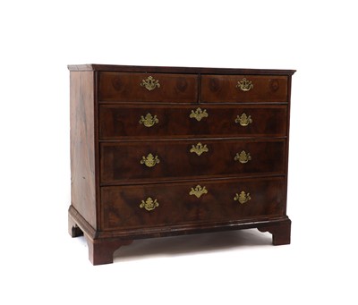 Lot 328 - A Queen Anne walnut chest of drawers