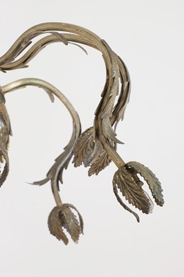 Lot 22 - A silvered-brass ceiling light