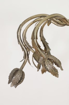 Lot 22 - A silvered-brass ceiling light