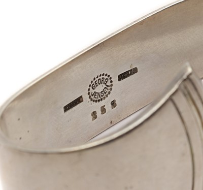 Lot 3 - A Georg Jensen 'Acadia' pattern sterling silver napkin ring