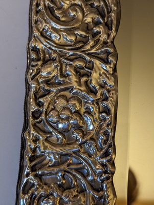 Lot 20 - A silver mounted table mirror