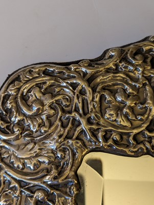 Lot 20 - A silver mounted table mirror